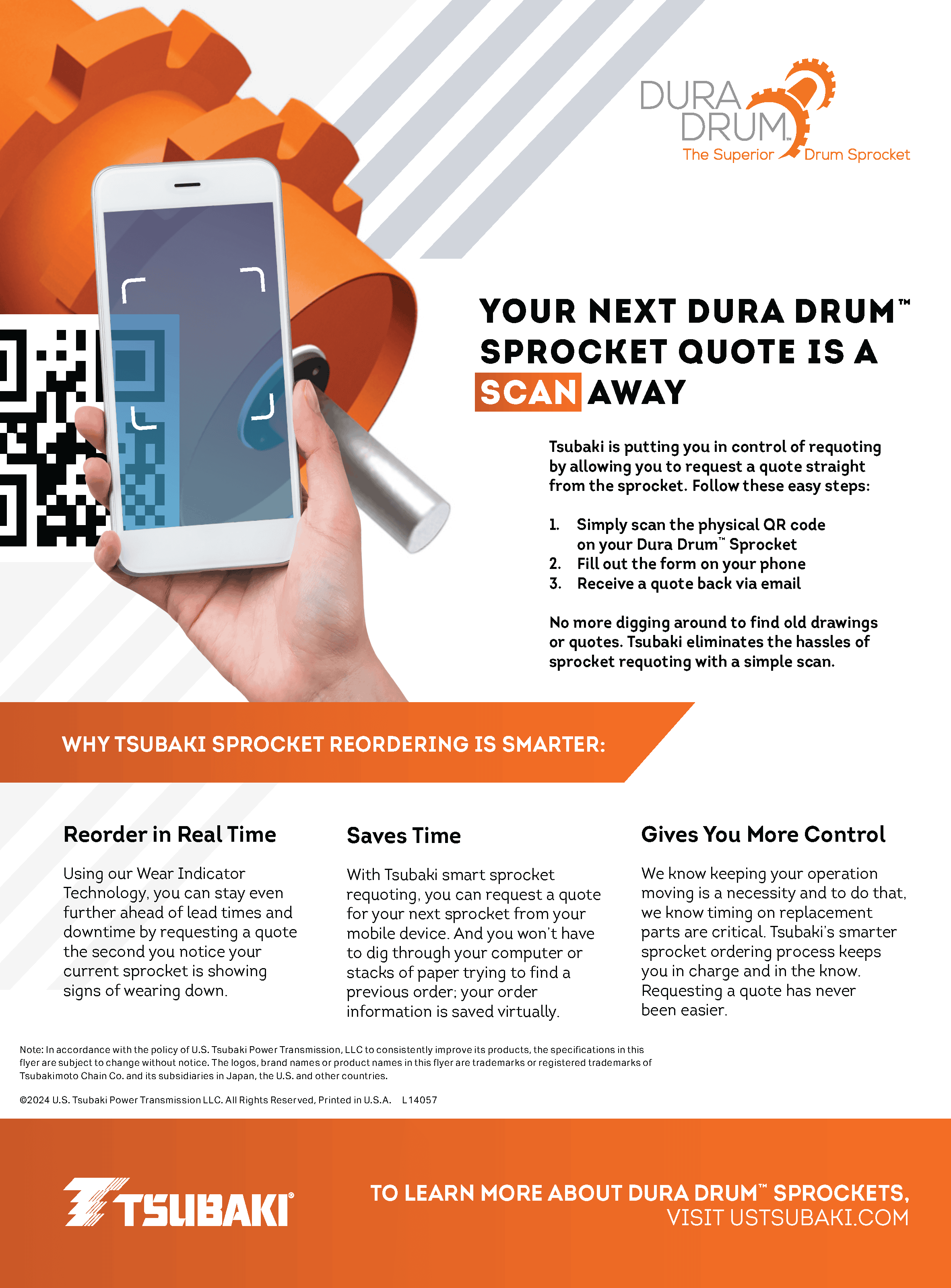 Dura Drum Sprockets QR Code Flyer