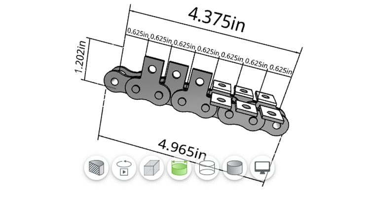 Configurador de cadenas de rodillos