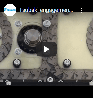 Tsubaki engagement of Zip Chains and sprockets