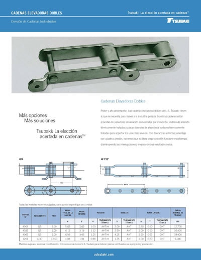 Cadenas elevadoras dobles (español)